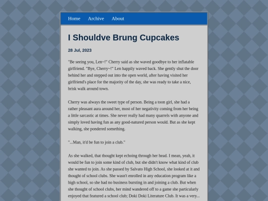 posts/2023-07-28-I-Shouldve-Brung-Cupcakes screenshot
