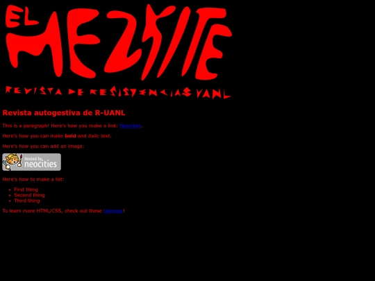 index screenshot