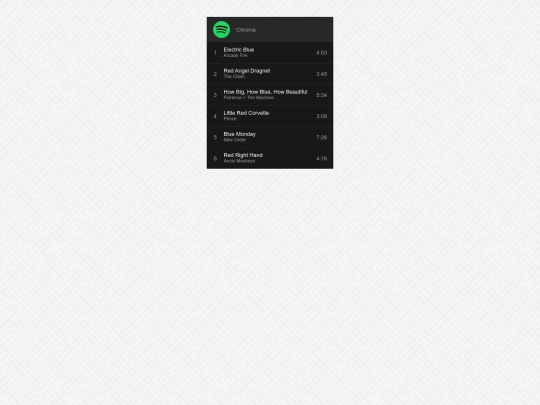 playlists/chroma screenshot