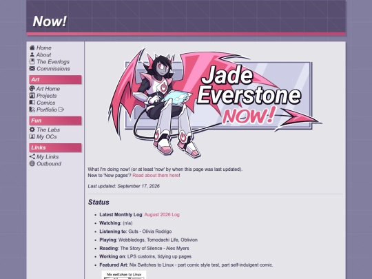 about/now screenshot