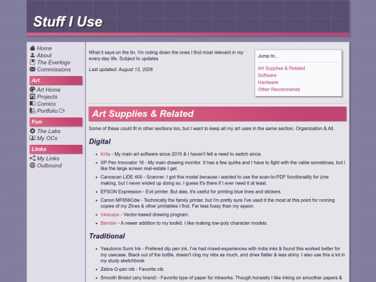 about/uses screenshot