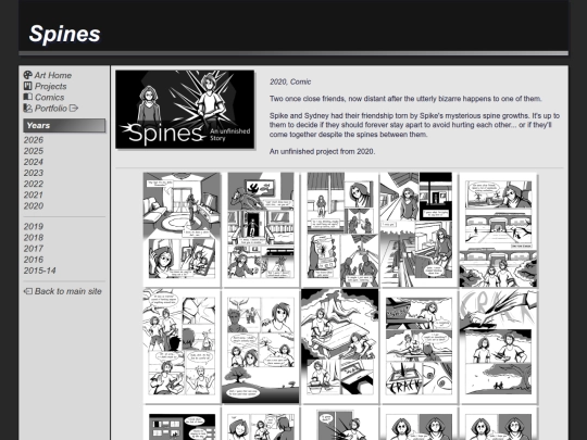 art/comic/spines screenshot