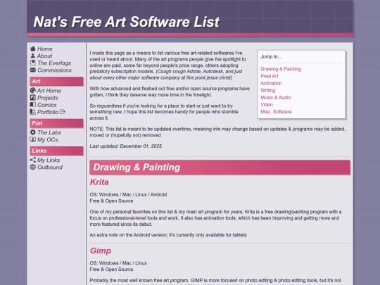 links/artsoftware screenshot