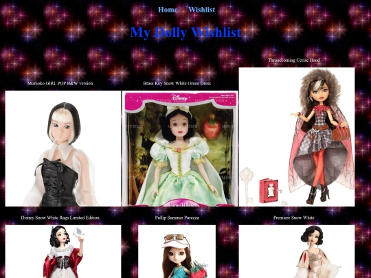 dollwishlist screenshot