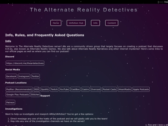 info screenshot