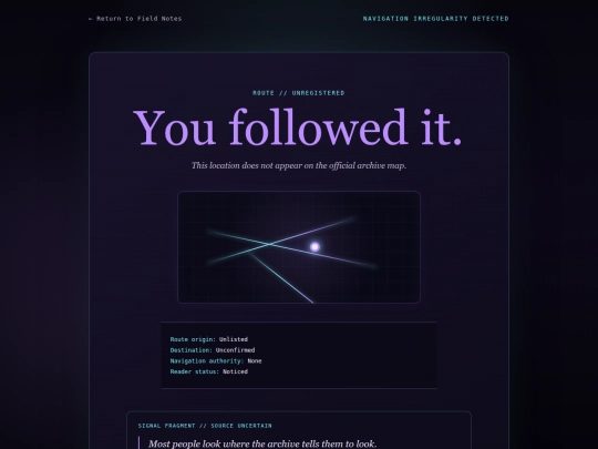 archive/unmapped-route screenshot