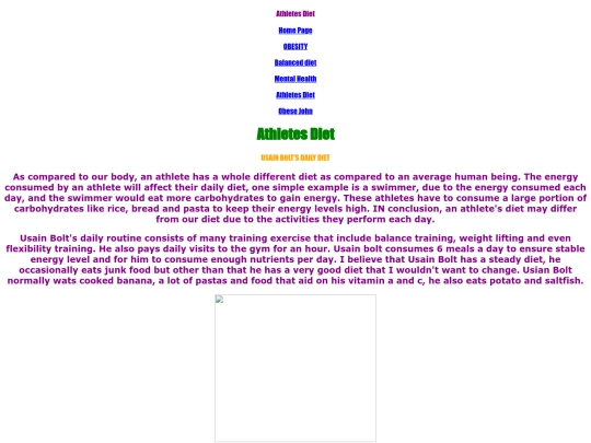 Atheletesdiet screenshot