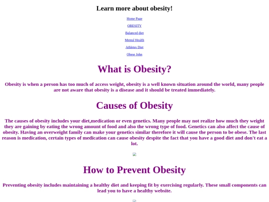 OBESITY screenshot