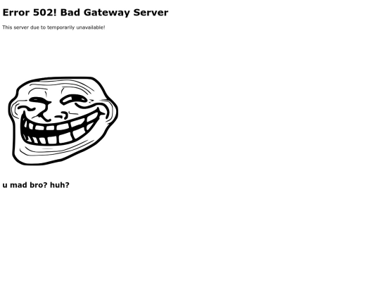 error502 screenshot