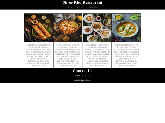 html project/food screenshot