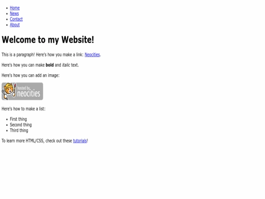 index screenshot