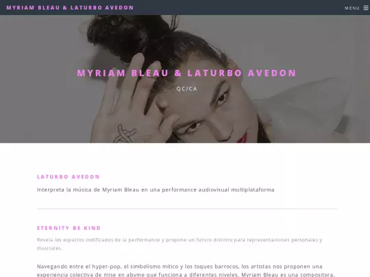 WEB LEV FESTIVAL/myriambleau screenshot