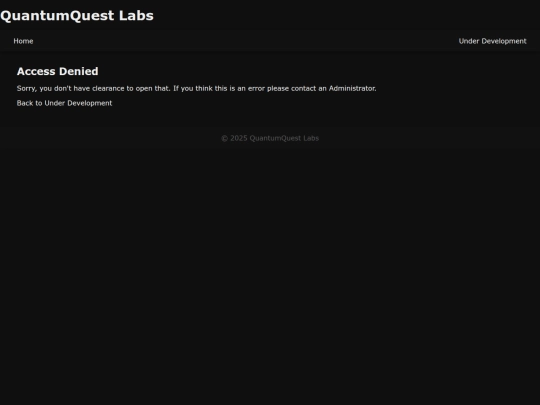 underdev/restricted screenshot