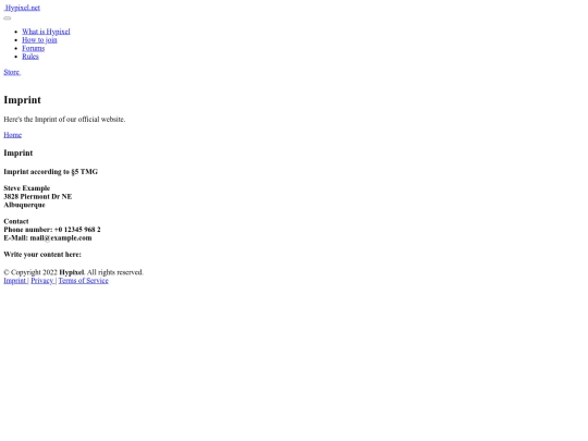 imprint screenshot