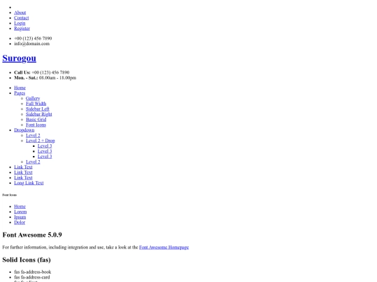 layout/font-icons screenshot