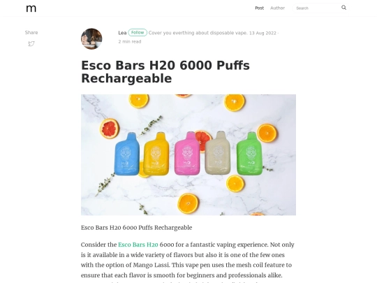 esco-bars-h20-6000-puffs-rechargeable screenshot