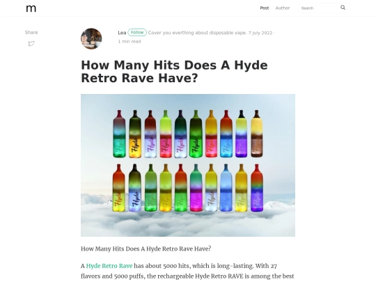 how-many-hits-does-a-hyde-retro-rave-have screenshot