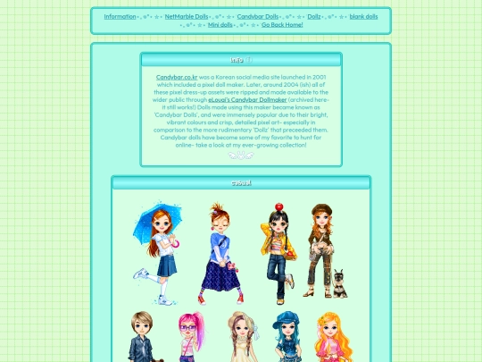 mystuff/dollcollection/candybardolls screenshot