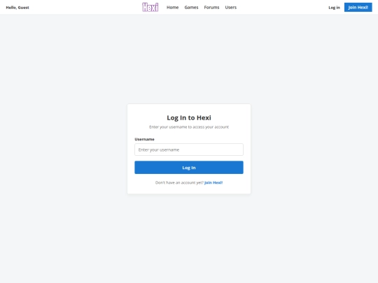 login screenshot