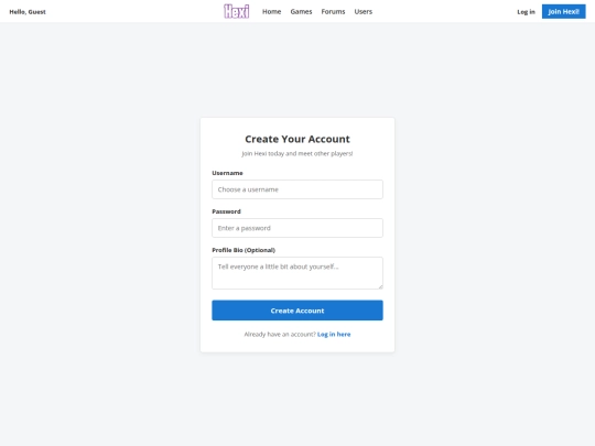 signup screenshot