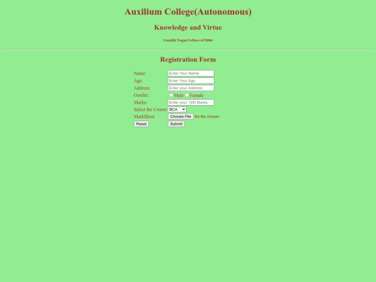 CollegeAd/reg screenshot