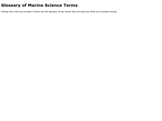glossary screenshot