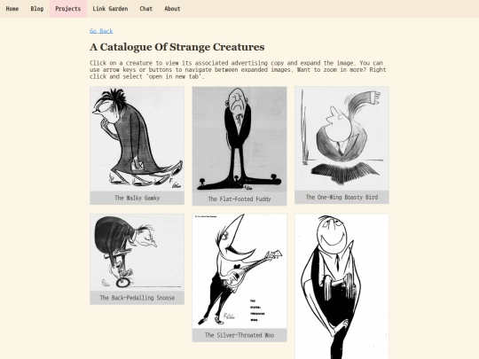catalogue screenshot