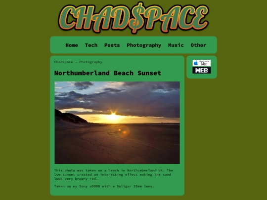 photography/northumberland-beach-sunset screenshot