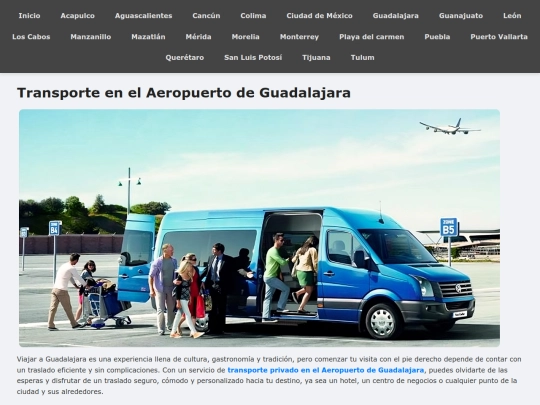 transporte-aeropuerto-guadalajara screenshot