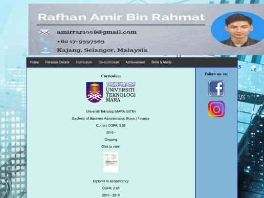 myresume2 screenshot