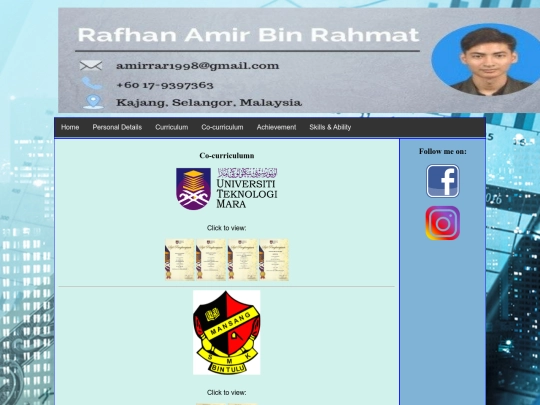myresume3 screenshot