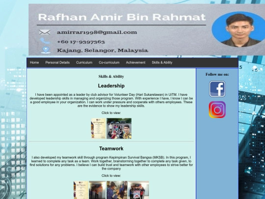 myresume5 screenshot