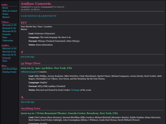 audiosConcerts screenshot