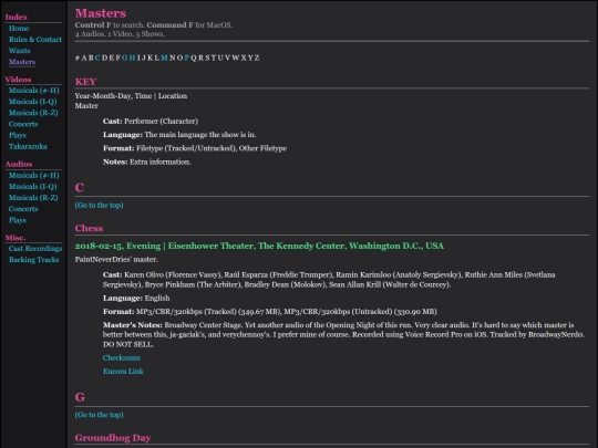 masters screenshot