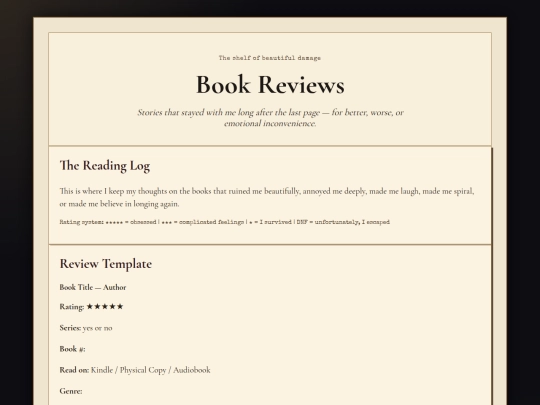 book-reviews screenshot