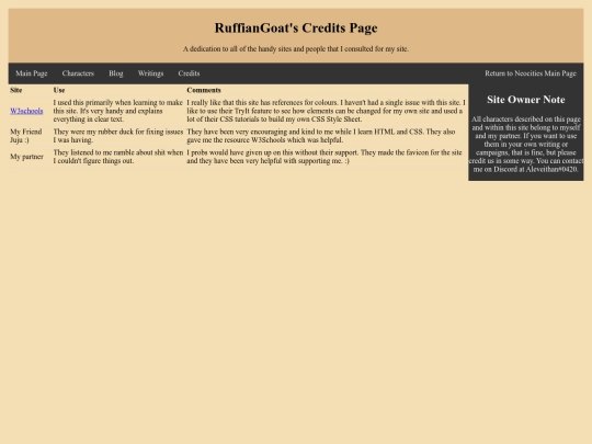 Credits screenshot