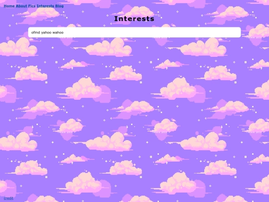 interests screenshot