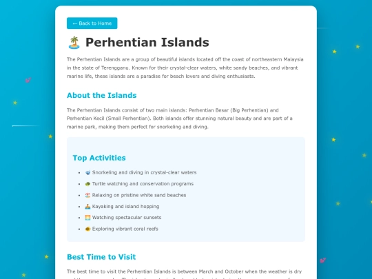 perhentian screenshot