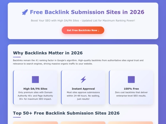 backlink/list screenshot