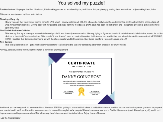 letter4danny screenshot
