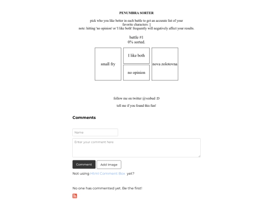 penumbrasorter screenshot
