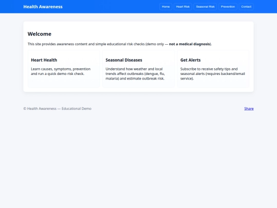 Disease screenshot