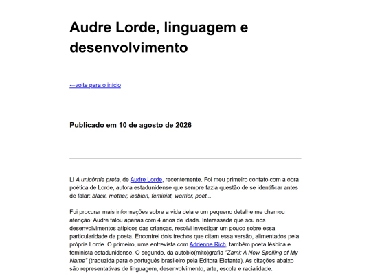 educacao/audre screenshot