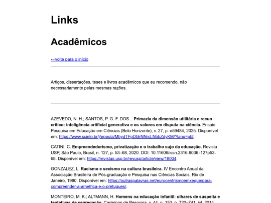 links/academicos screenshot