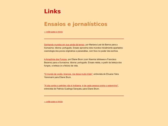 links/ensaios screenshot