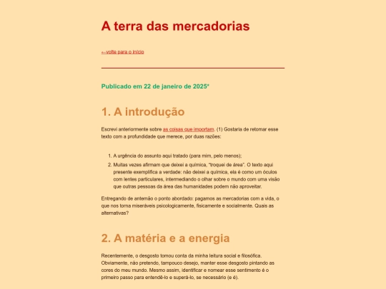 quimica/mercadorias screenshot
