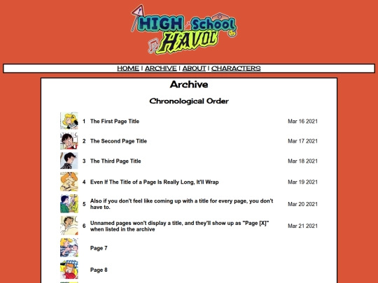 archive screenshot