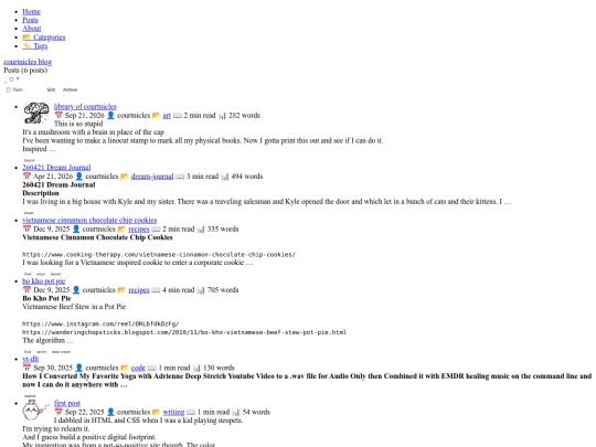 posts screenshot