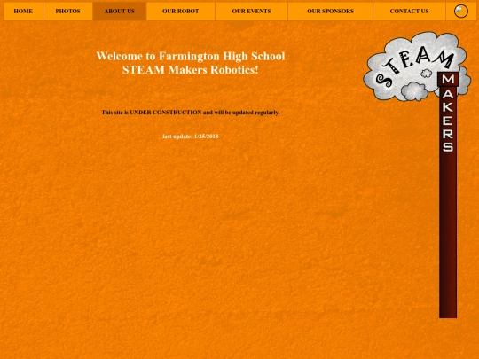 Farmington High School STEAM Makers Robotics About us screenshot