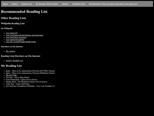 readinglist screenshot